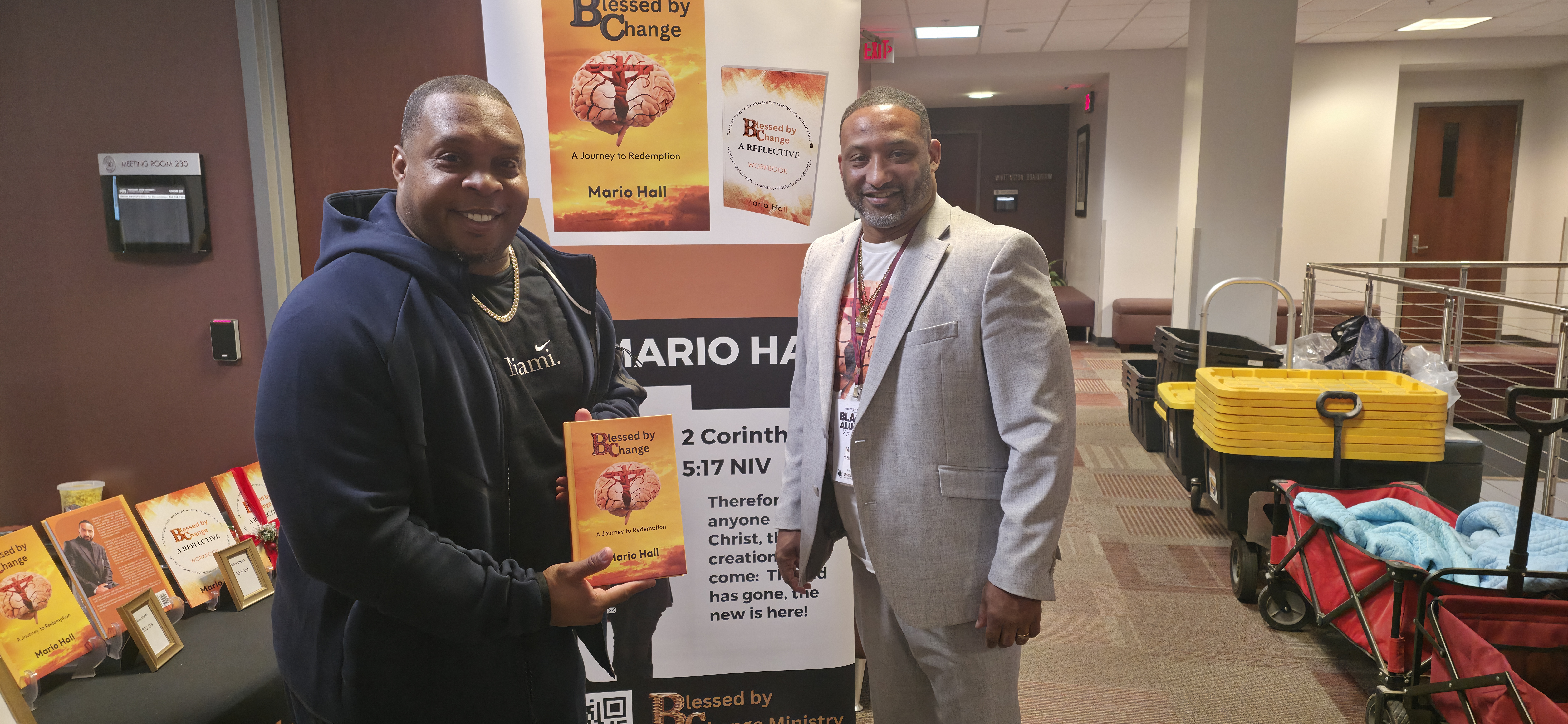 Mario Hall at Greater Author's Day event