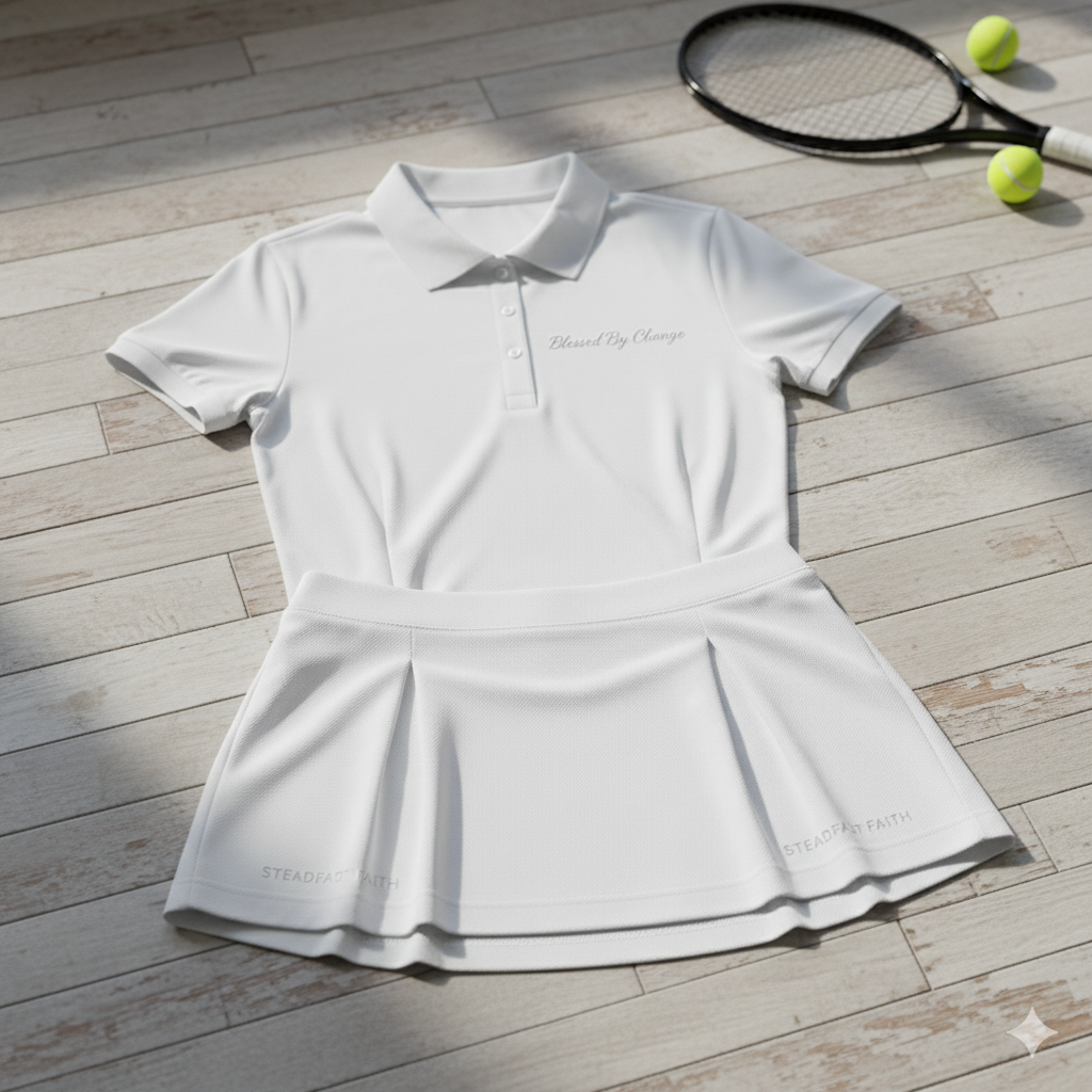 Steadfast Faith Tennis Skirt Set
